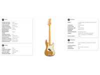 Fender Limited Edition 75th Anniversary Player II P Bass AZG Fender Limited Edition 75th Anniversary Player II P Bass AZG